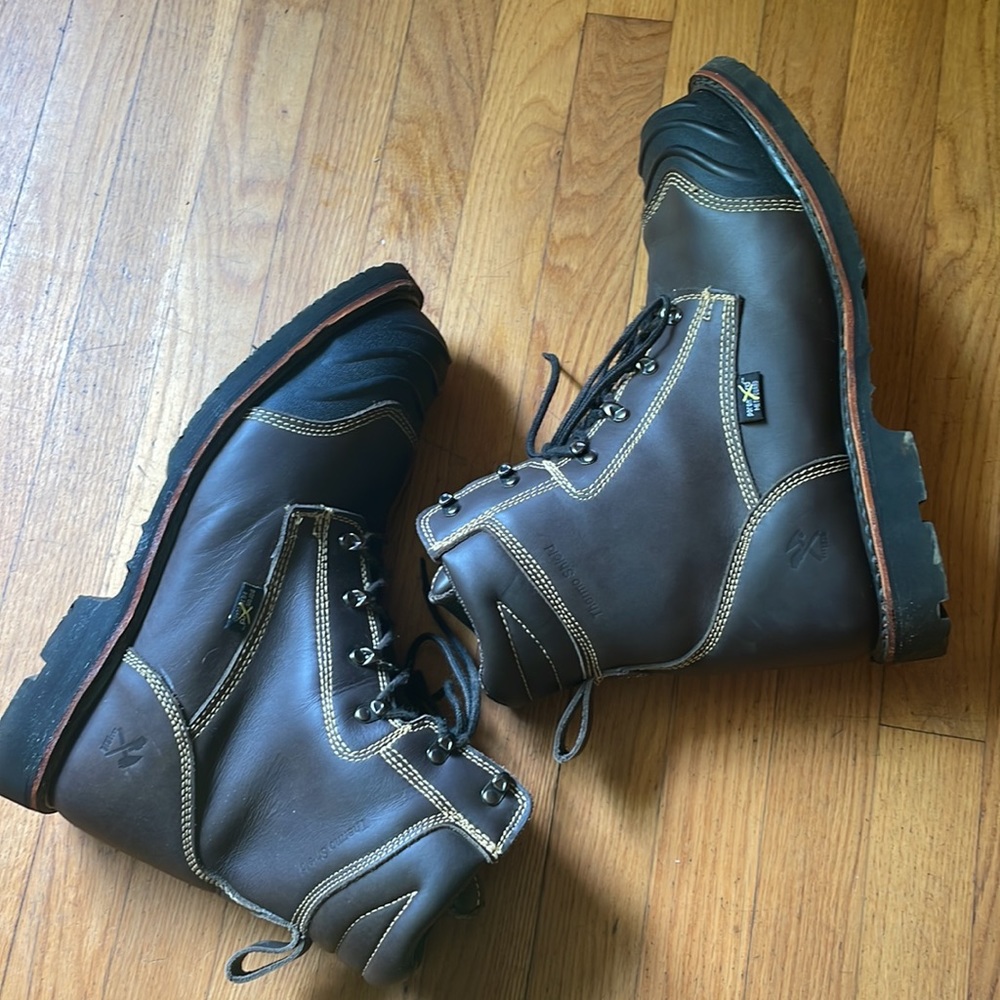 Iron Age mens forgefighter heat resistant safety toe work boots